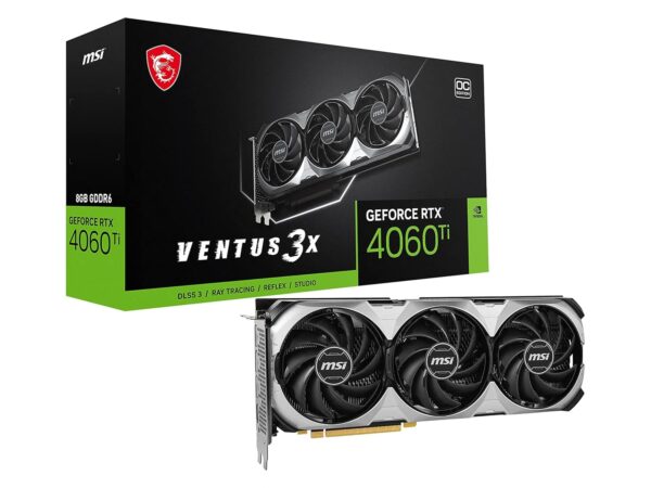 MSI Geforce RTX 4060 Ti Ventus 3X 8G Oc Gaming Graphics Card