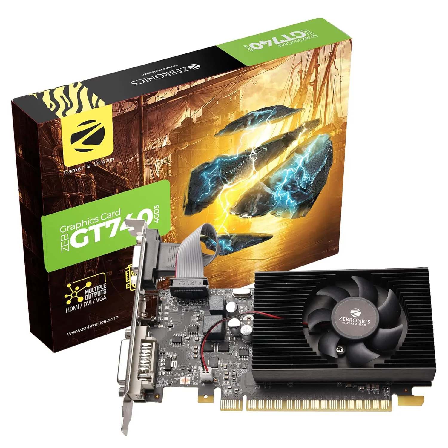 ZEBRONICS GT 730 4GB Graphics Card - Global Computers