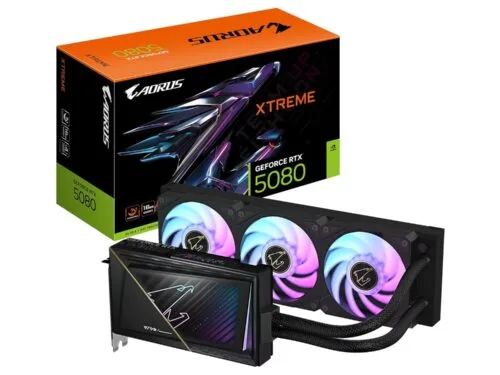 GIGABYTE AORUS GeForce RTX 5080 Xtreme WATERFORCE 16G Graphics Card