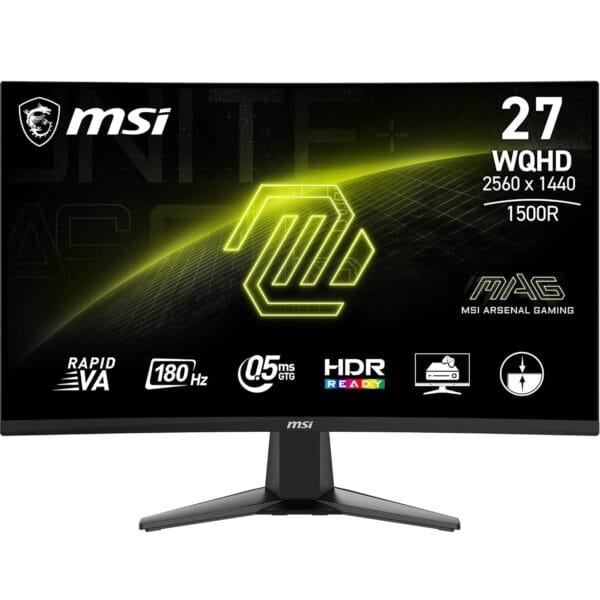 MSI MAG 27CQ6F 27 Inch 2K WQHD Curved Gaming Monitor