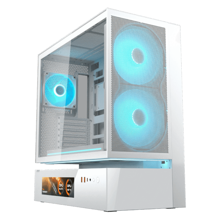 Computer Mesh White Cougar CFV235 Mesh White – PC Case - Global Computers