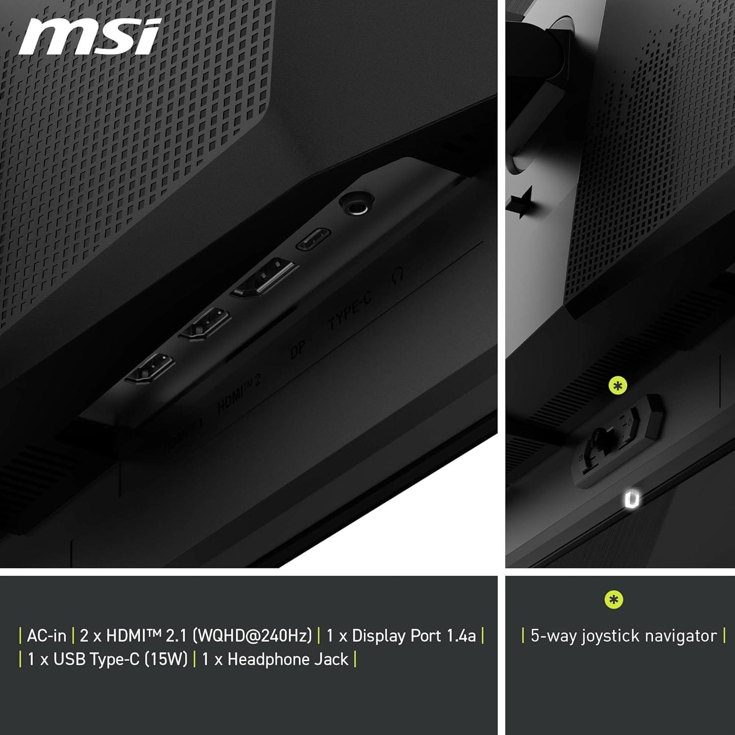 MSI MAG 271QPX QD-OLED E2, 26.5-inch, OLED Monitor - Image 3