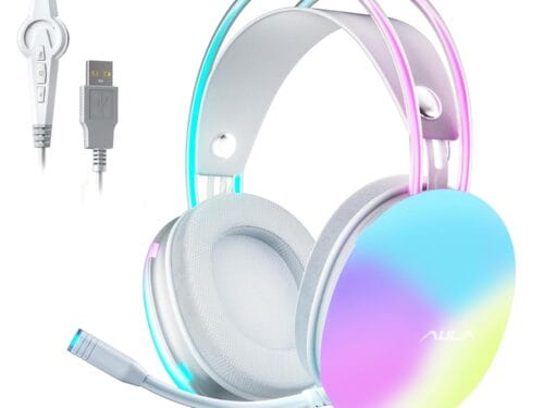AULA S505 USB Wired Gaming in Ear Headphones