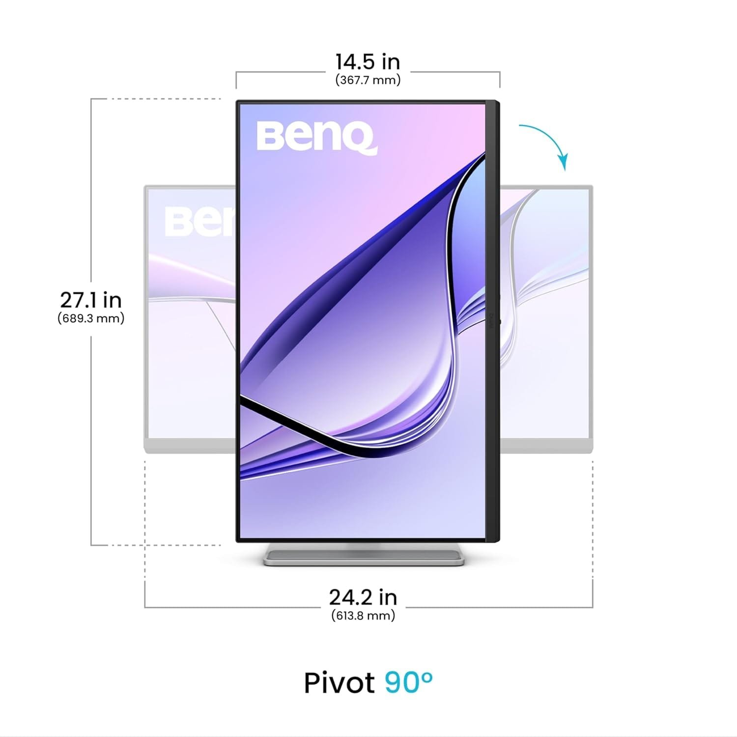 BenQ MA270UP 27 Inch 4K UHD 60Hz Monitor - Image 3