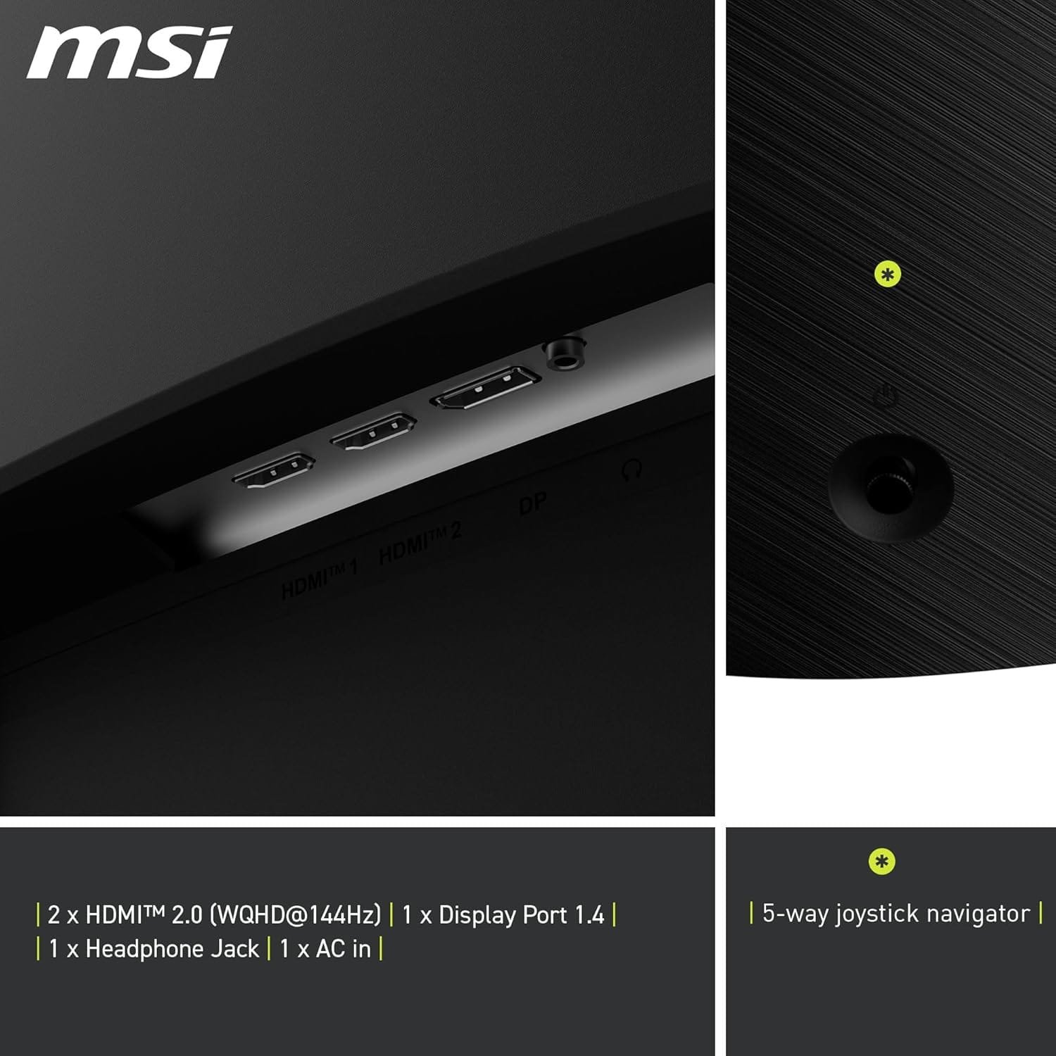 MSI MAG MAG32CQ6F 32 Inch VA WQHD CURVED Gaming Monitor ( Black ) - Image 6