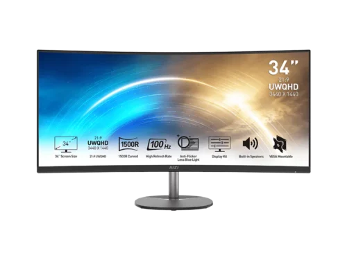 MSI PRO MP341CQ E12 34 Inch Professional Monitor