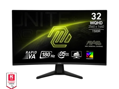 MSI MAG MAG32CQ6F 32 Inch VA WQHD CURVED Gaming Monitor ( Black )