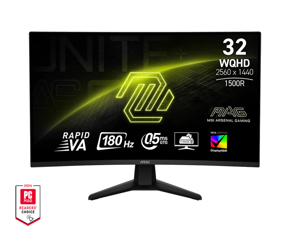 MSI MAG MAG32CQ6F 32 Inch VA WQHD CURVED Gaming Monitor ( Black )