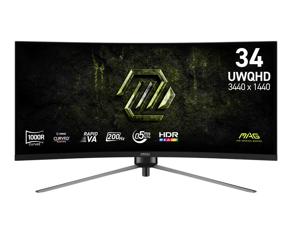 MSI MAG 345CQRF E20 34-Inch UWHD 200Hz Curved Gaming Monitor