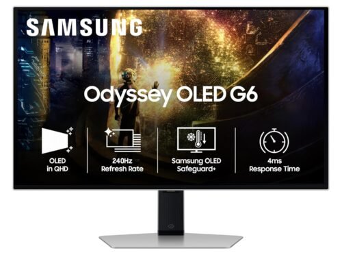 Samsung Odyssey G6 LS27DG610SWXXL 27 Inch 2K Gaming Monitor